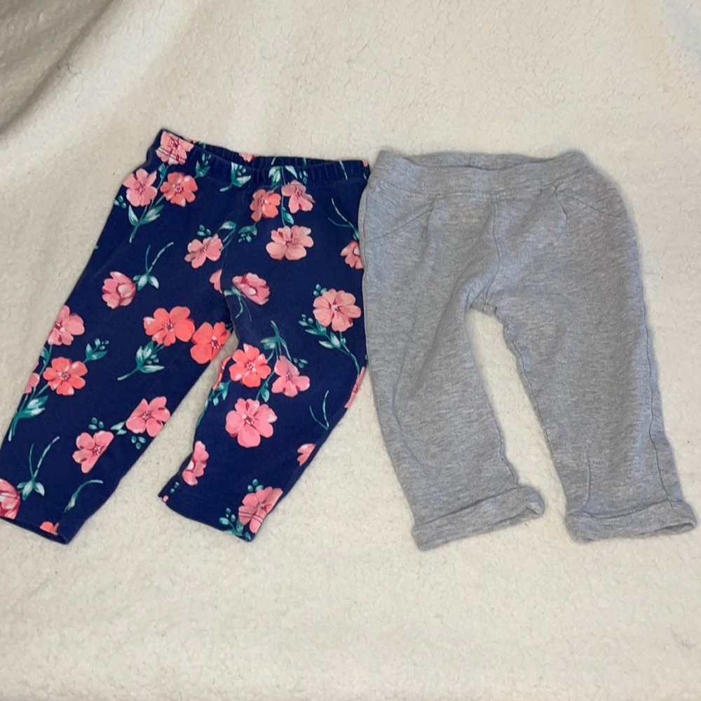Carter’s leggings and jogger 12 mos